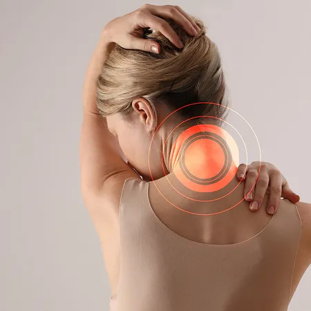 Pain that radiates into the neck