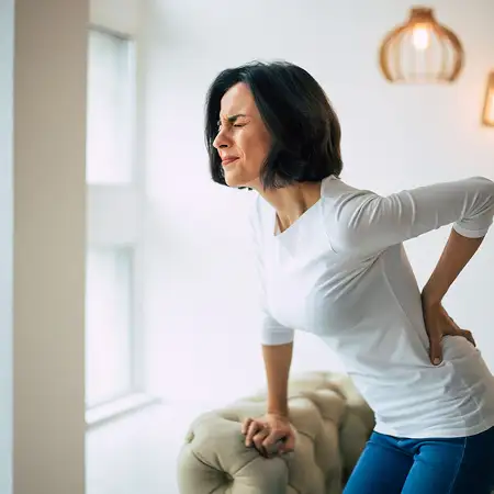 Pain that travels from the lower back